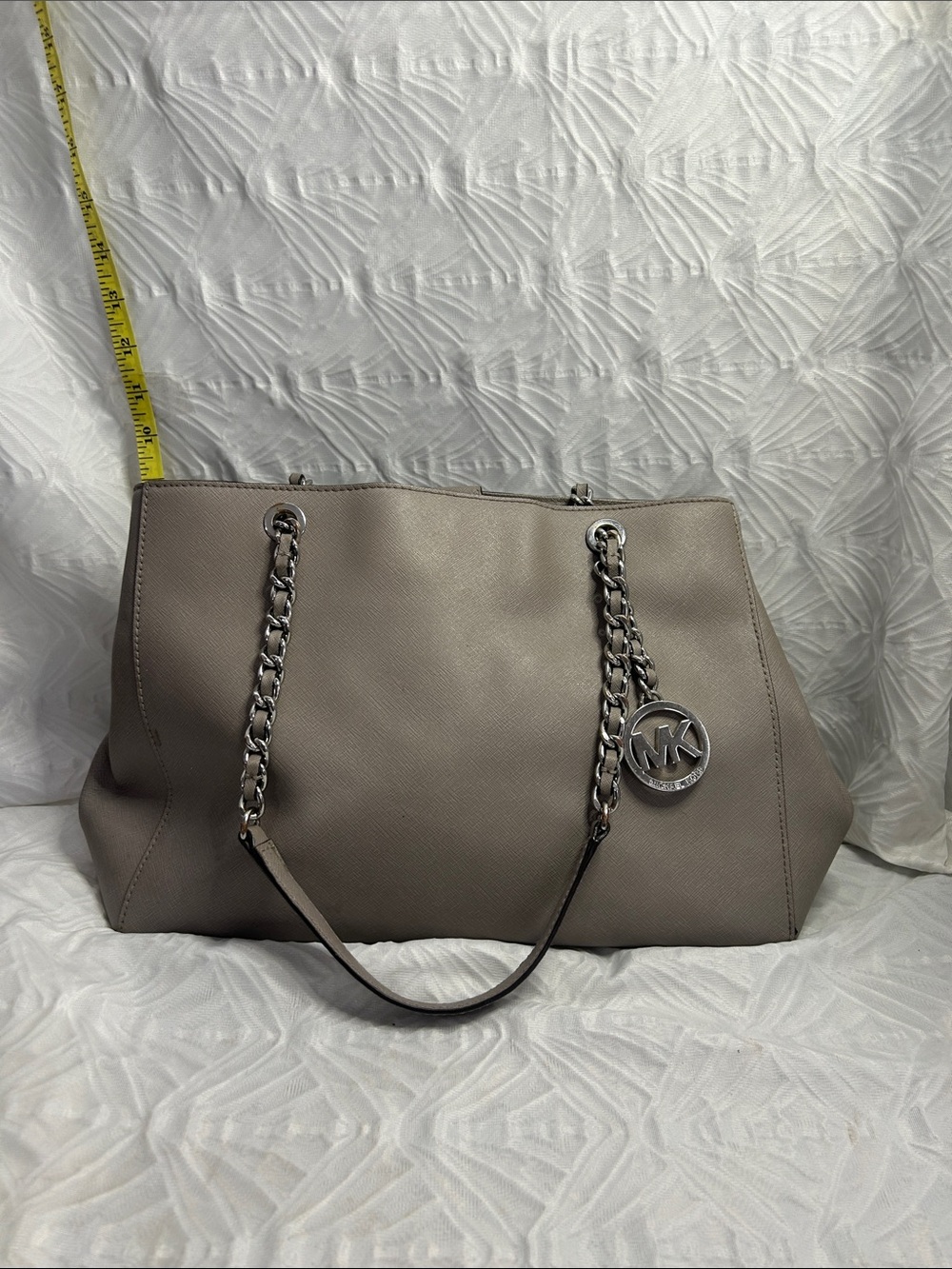 Michael Kors Grey Chain Strap Tote Bag